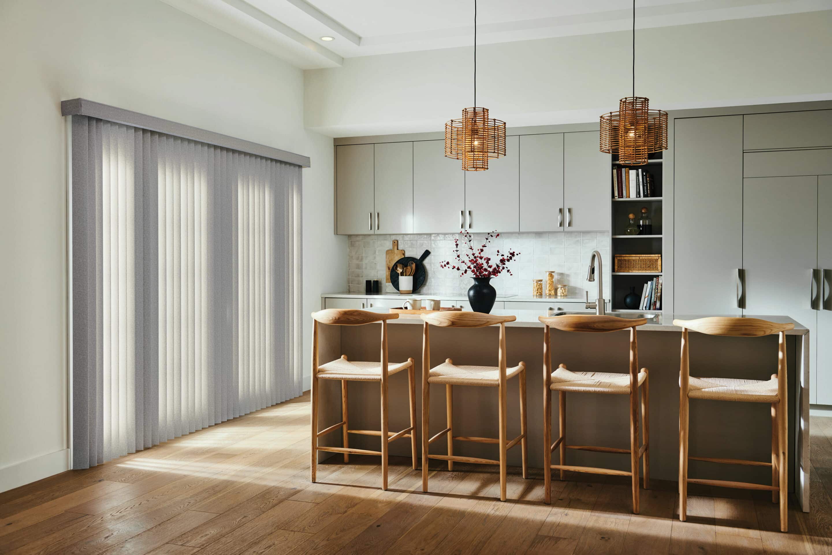 Vertical Blind Kitchen